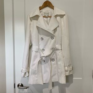 White House Black Market - White Trench Coat